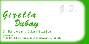 gizella dubay business card